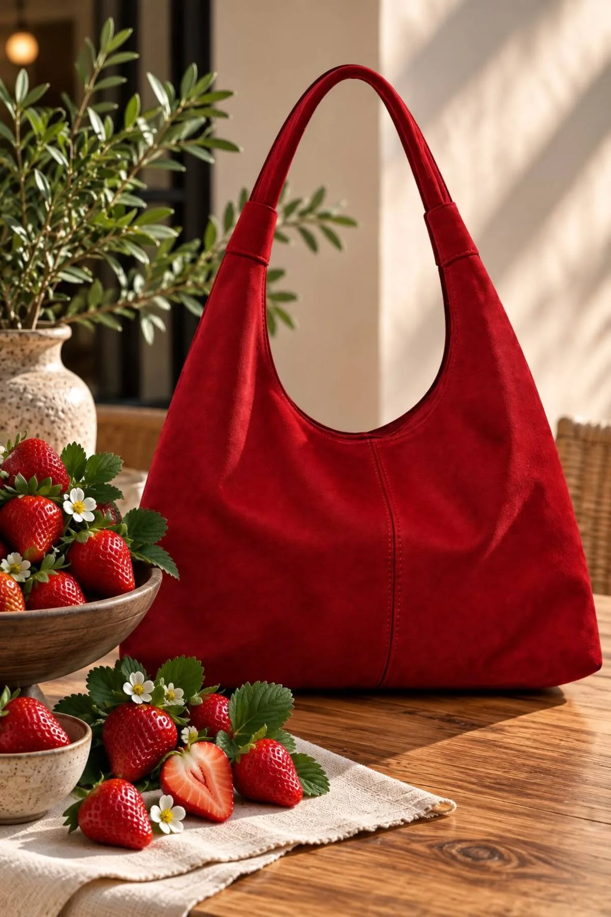 Kadın büyük boy omuz Tote Suet çanta geniş hacimli uzunluk 36cm genıslıkl 10 cm eni 42