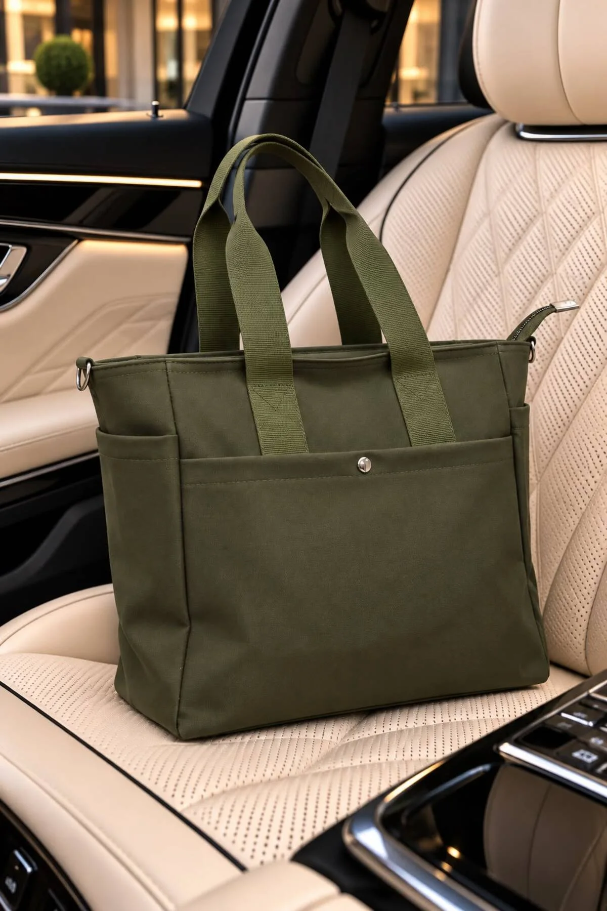 KADIN TOTE ÇANTA BÜYÜK KAPASİTELİ ÇOK GÖZLÜ KOLON ASKILI SU GEÇİRMEZ SHOPPER