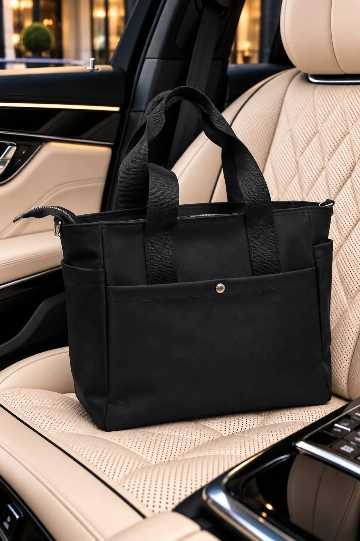KADIN TOTE ÇANTA BÜYÜK KAPASİTELİ ÇOK GÖZLÜ KOLON ASKILI SU GEÇİRMEZ SHOPPER